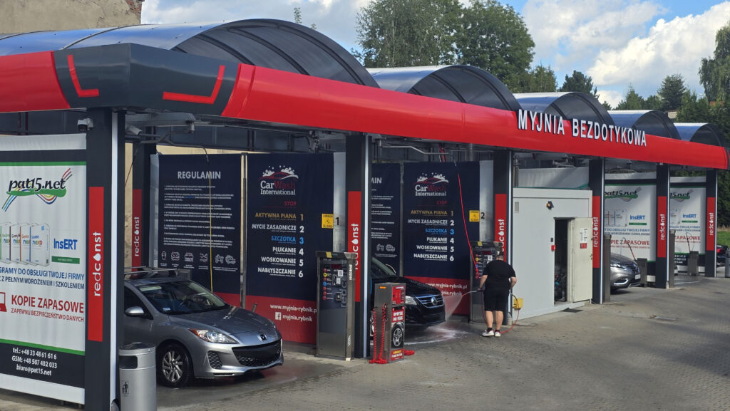 4 stanowiska, bezdotykowa myjnia w Rybniku